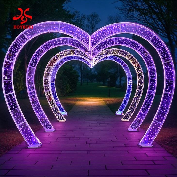 Heart Shape LED Arch Motif Light